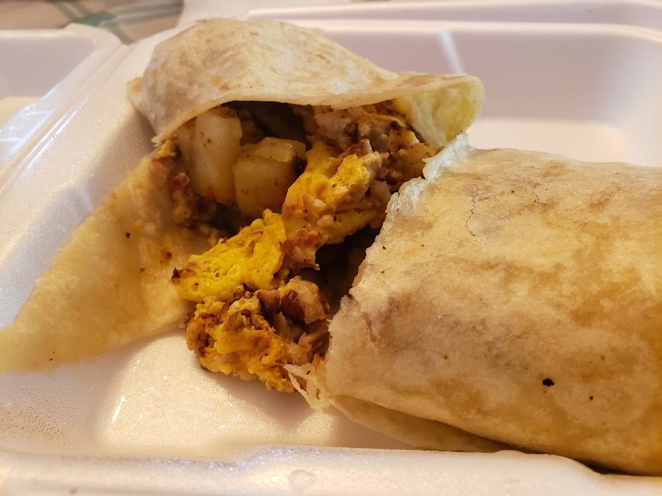 Meat Breakfast Burrito